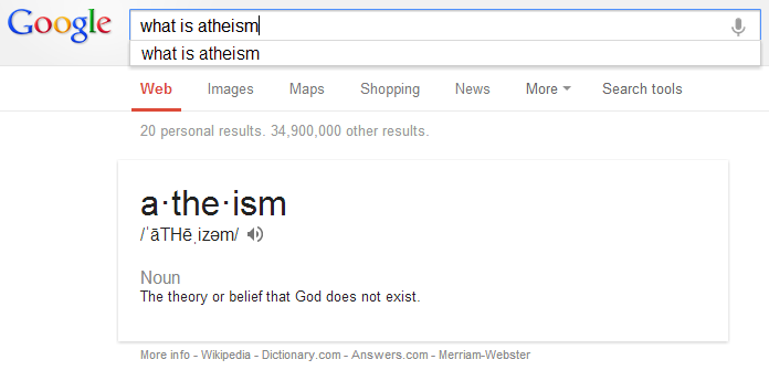 What is an Atheist?