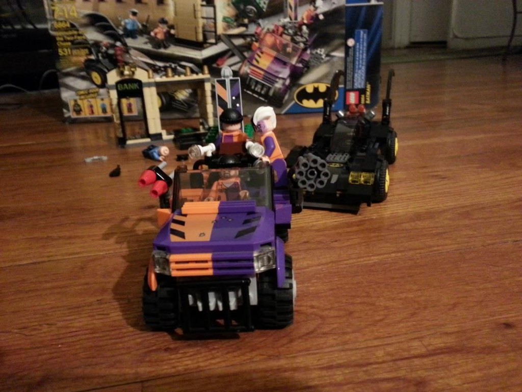 LEGO Batmobile pursues Two-Face