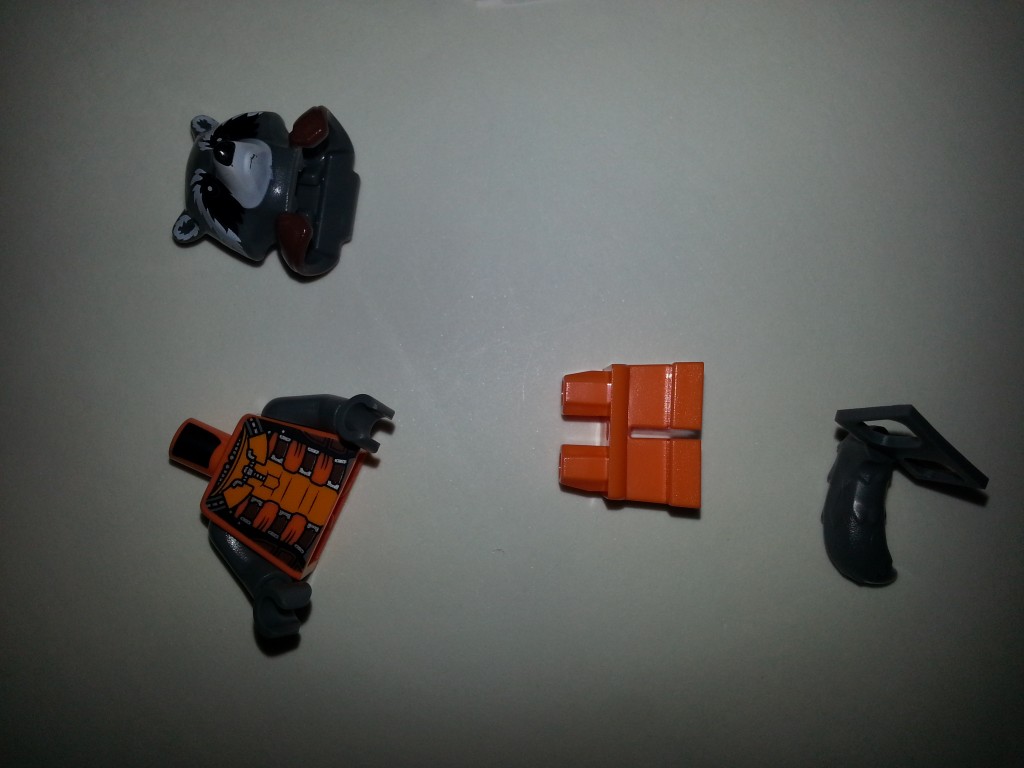 Rocket Racoon LEGO Pieces